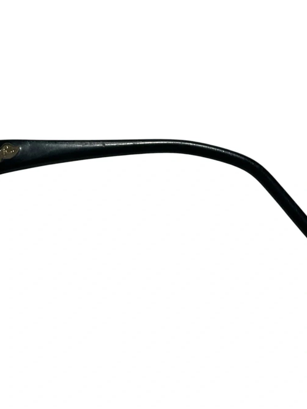 Slim Rectangular Metal Frame Glasses in Black with Clear Lenses